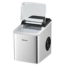 Stainless Steel 26 lbs-24 H Self-Clean Countertop Ice Maker Machine