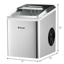 Stainless Steel 26 lbs-24 H Self-Clean Countertop Ice Maker Machine
