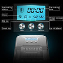 26 lbs Countertop LCD Display Ice Maker with Ice Scoop