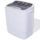 8 Lbs Compact Mini Twin Tub Washing Spiner Machine for Home and Apartment