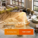 18" Electric Fireplace Insert Freestanding and Recessed Heater Log Flame Remote