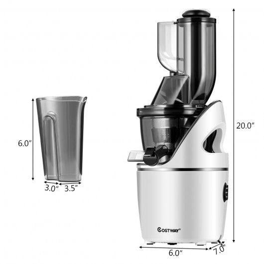 Juicer Machines Slow Masticating Juicer Cold Press Extractor with 3" Chute