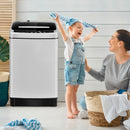 Full-Automatic Washing Machine 1.5 Cu.Ft 11 LBS Washer and Dryer -Gray