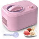 1.1 QT Ice Cream Maker Automatic Frozen Dessert Machine with Spoon-Pink