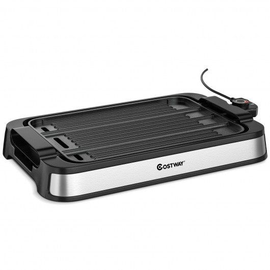 1500W Smokeless Indoor Grill Electric Griddle with Non-stick Cooking Plate