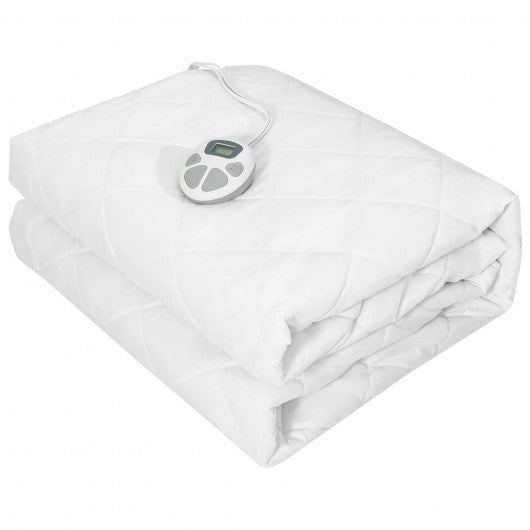 Auto Shut Off Heated Electric Mattress Pad with Dual Controller-Twin Size