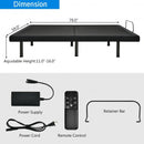 Adjustable Electric Bed Frame with Massage Remote Control