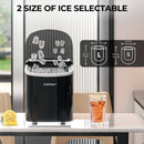 2.2 L Portable Ice Cube Maker with Bullet Shaped Ice Cube-Black