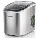 Countertop Automatic Ice Maker Machine  27Lbs-24 Hrs with Scoop and Basket-Silver