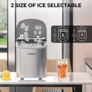Countertop Automatic Ice Maker Machine  27Lbs-24 Hrs with Scoop and Basket-Silver