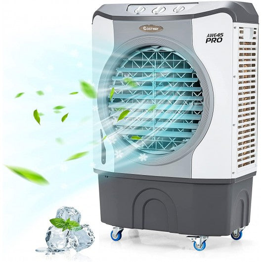 CFM Industrial Evaporative Cooler 4-in-1 Air Cooling Fan 45L Tank-Gray