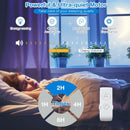 52" Ceiling Fan with Light Reversible Blade and Adjustable Speed-Black