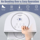 Foot Spa Bath Massager with 3-Angle Shower and Motorized Rollers-White