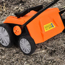 13 Amp Corded Scarifier 15'' Electric Lawn Dethatcher with Dual Safety Switch-Orange