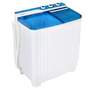 Portable Washing Machine 20lbs Washer and 8.5lbs Spinner with Built-in Drain Pump-Blue