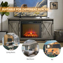 26 Inch Recessed Electric Fireplace heater W- Remote Control 750W-1500W