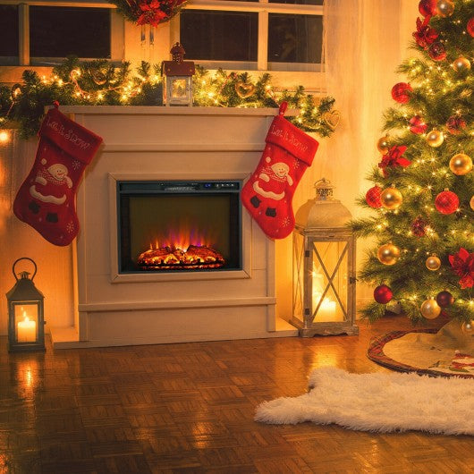 26 Inch Recessed Electric Fireplace heater W- Remote Control 750W-1500W