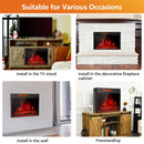 28" Electric Freestanding and Recessed Fireplace with Remote