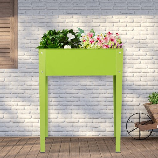 24.5" x 12.5" Outdoor Elevated Garden Plant Flower Bed