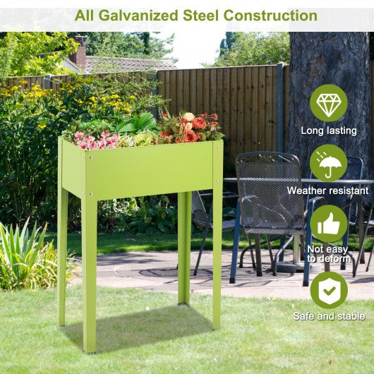 24.5" x 12.5" Outdoor Elevated Garden Plant Flower Bed