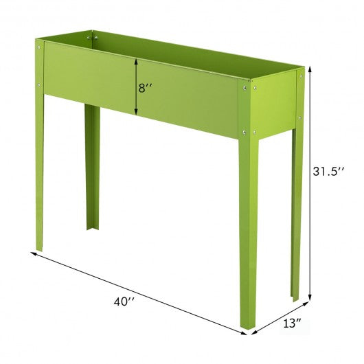 40" x 13" Outdoor Elevated Garden Plant Flower Bed