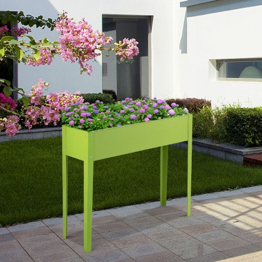 40" x 13" Outdoor Elevated Garden Plant Flower Bed