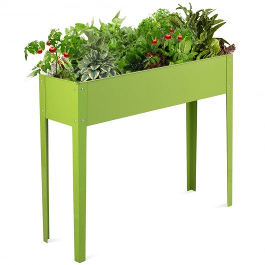 40" x 13" Outdoor Elevated Garden Plant Flower Bed