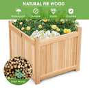 Patio Lawn Folding Garden Square Wood Flower Planter Box