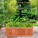 2' x 4" Wooden Decorative Planter Box for Garden Yard and Window