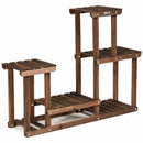 Solid Wood Plant Stand Multi-Tier Flower Pot Holder Indoor-Outdoor