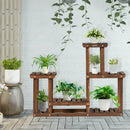 Solid Wood Plant Stand Multi-Tier Flower Pot Holder Indoor-Outdoor