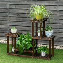Solid Wood Plant Stand Multi-Tier Flower Pot Holder Indoor-Outdoor