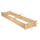 Wooden Vegetable Raised Garden Bed for Backyard Patio Balcony