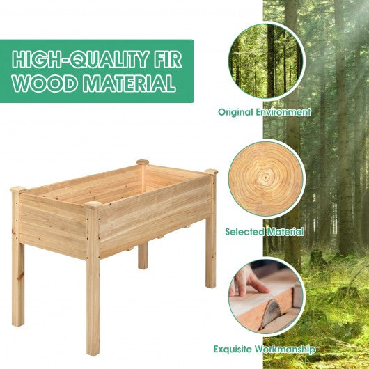 49’’ x 23’’ x 30’’  Wooden Raised Vegetable Garden Bed