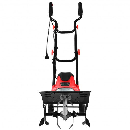 14-Inch 10 Amp Corded Electric Tiller and Cultivator 9" Tilling Depth