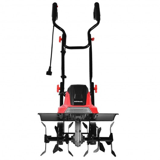 17-Inch 13.5 Amp Corded Electric Tiller and Cultivator 9" Tilling Depth