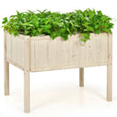 Elevated Wood Planter Box with Fir and Pine Wood Frame
