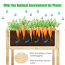 Elevated Wood Planter Box with Fir and Pine Wood Frame