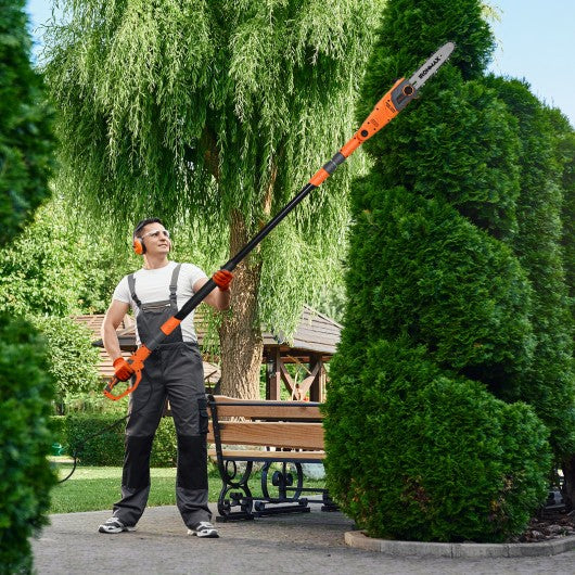 10-8-Inch Power Pole Saw for Outdoor Tree Trimming-8'