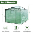 9 x 12 Feet Portable Folding Pop-up Greenhouse with Windows