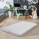 4" Tri-Fold Sofa Bed Foam Mattress with Handles-Full Size