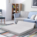 4" Tri-Fold Sofa Bed Foam Mattress with Handles-Full Size