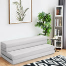 4" Tri-Fold Sofa Bed Foam Mattress with Handles-Queen Size