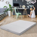 4" Tri-Fold Sofa Bed Foam Mattress with Handles-Queen Size