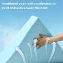 3" Gel-Infused Cooling Bed Topper for All-Night Comfy-75 x 54 inch