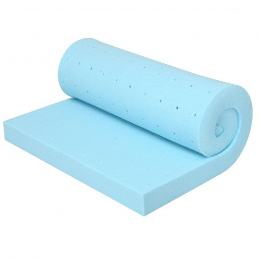 3" Gel-Infused Cooling Bed Topper for All-Night Comfy-80 x 76 inch
