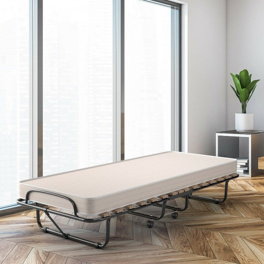 Extra Guest Folding Bed with Memory Foam Mattress