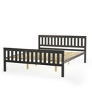 Queen Wood Platform Bed with Headboard