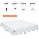 8 Inches Foam Medium Firm Mattress with Removable Cover-King Size