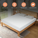 8 Inches Foam Medium Firm Mattress with Removable Cover-Queen Size